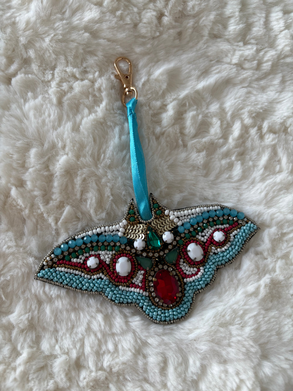 Manta Ray Bag Charm