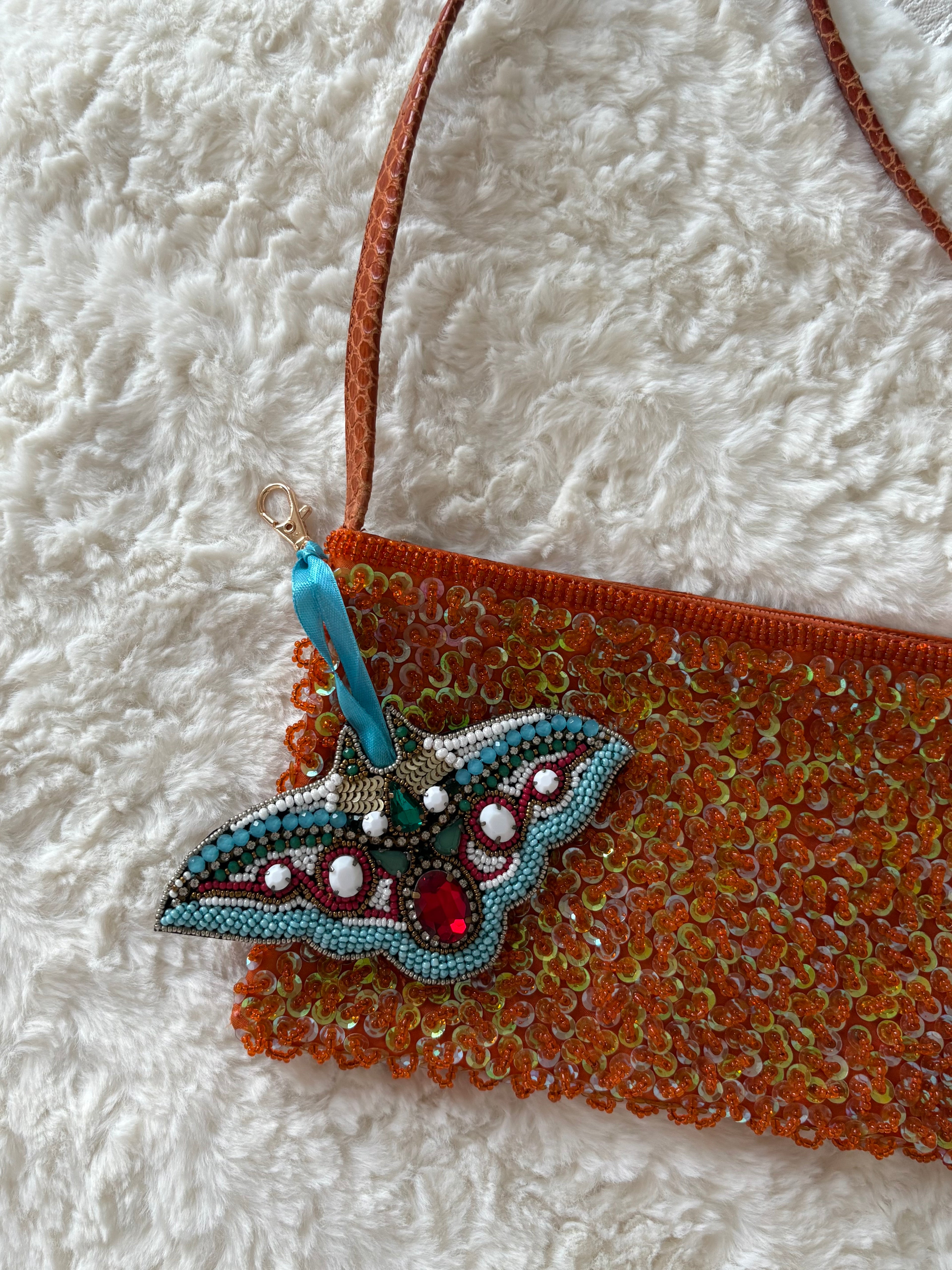 Manta Ray Bag Charm