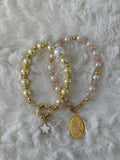 Sacred St. Michael Pearl Bracelet