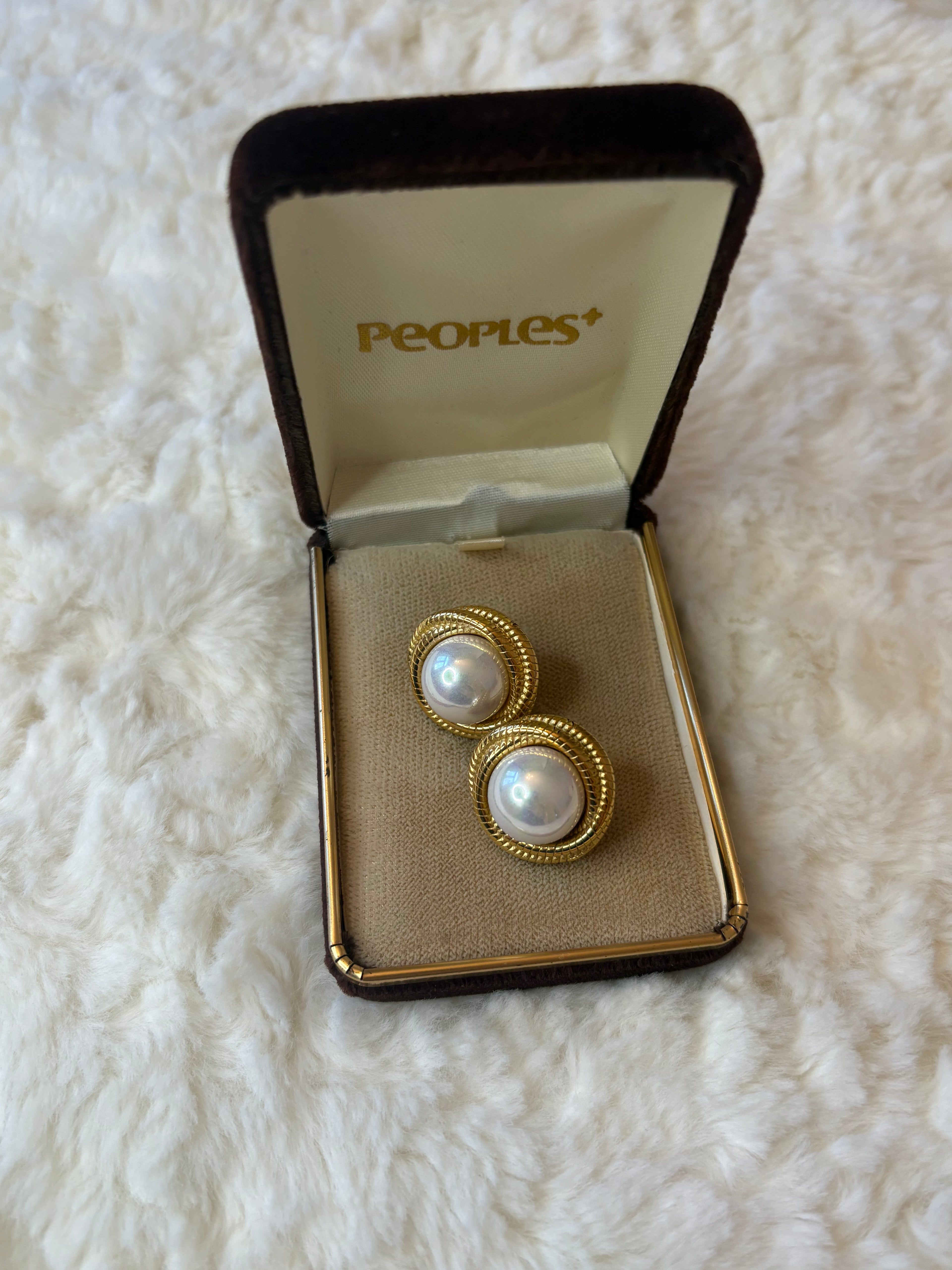 Halo Pearl Studs