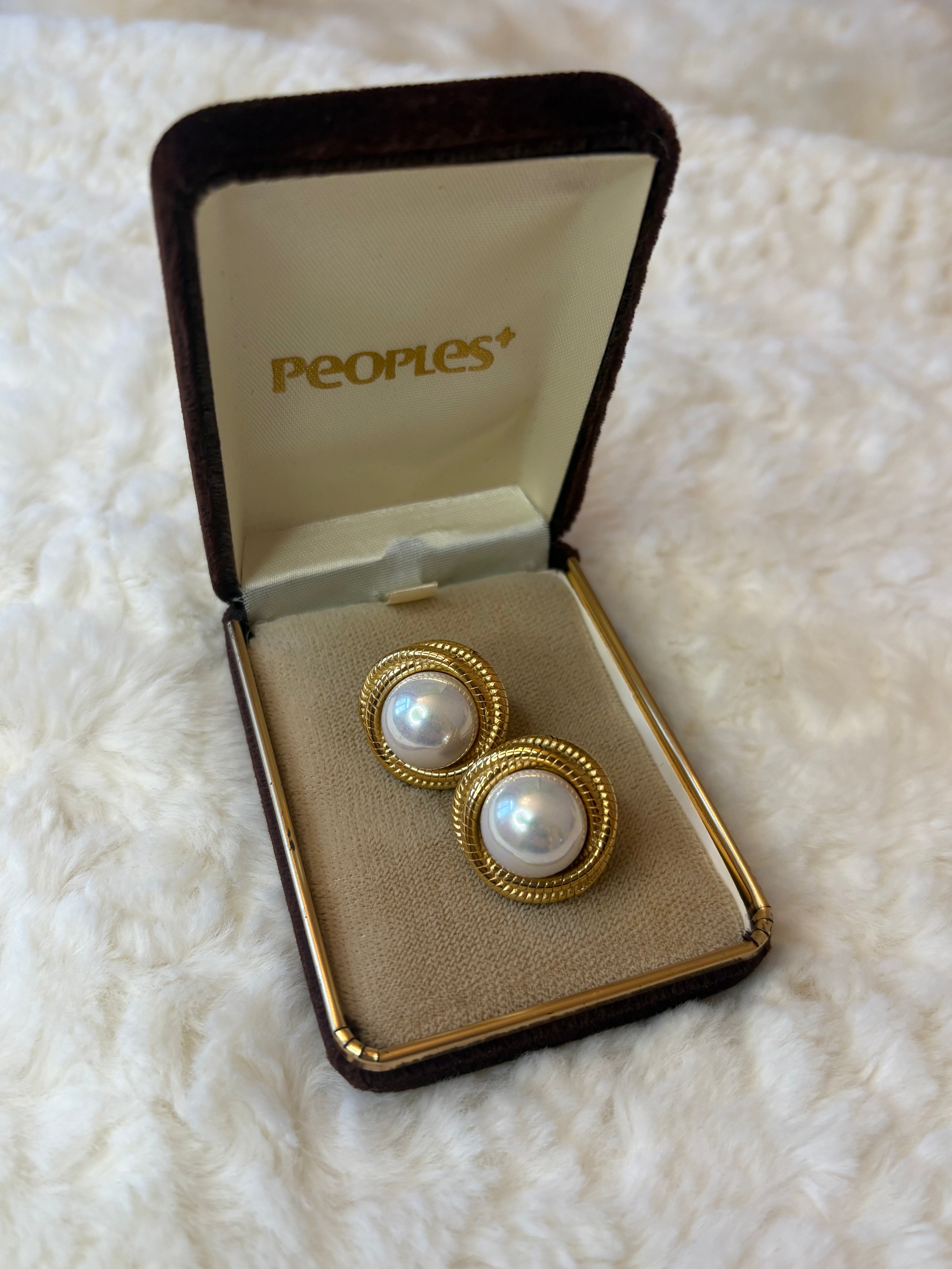 Halo Pearl Studs
