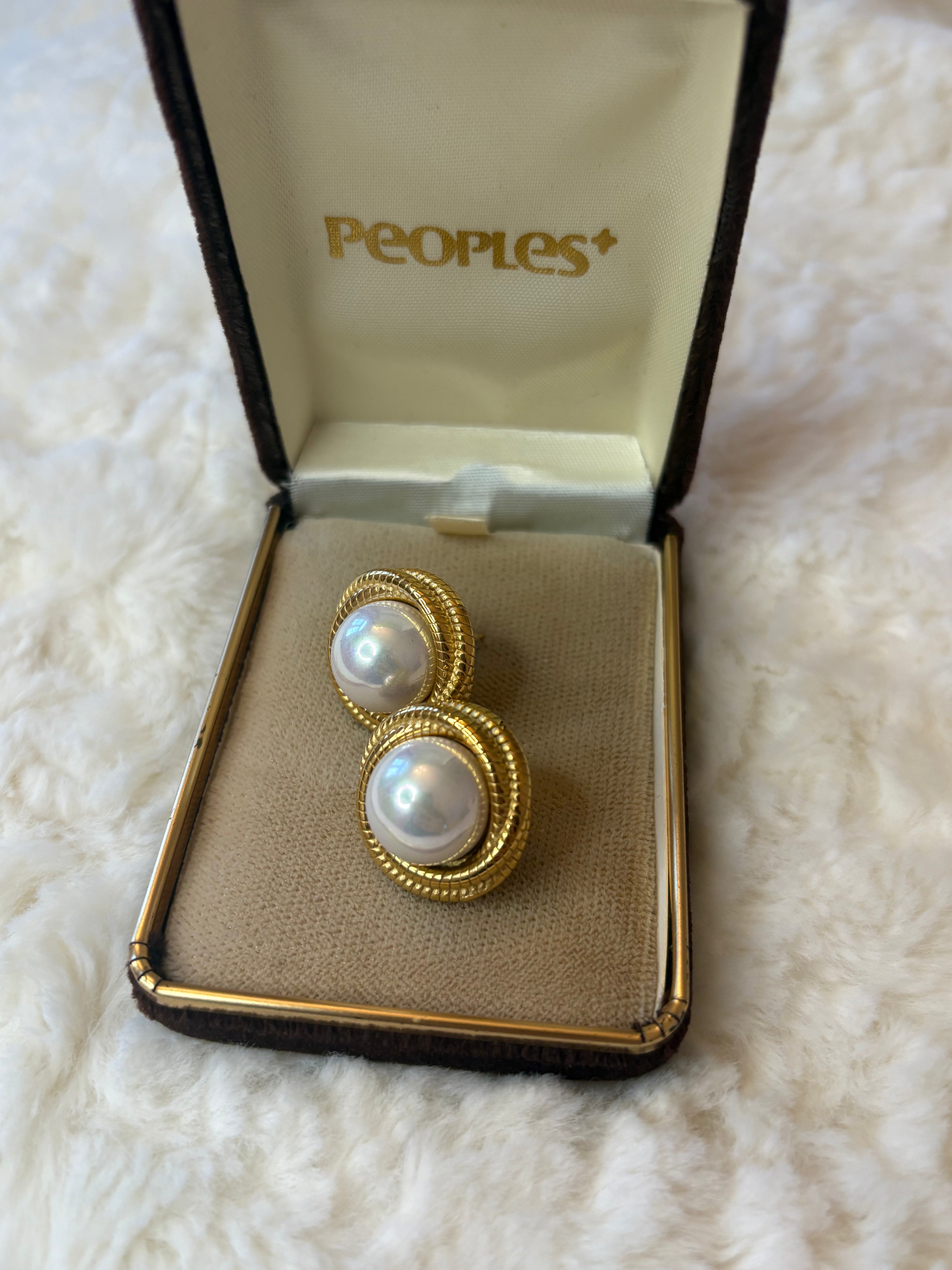 Halo Pearl Studs