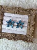 Blue Wildflower Studs