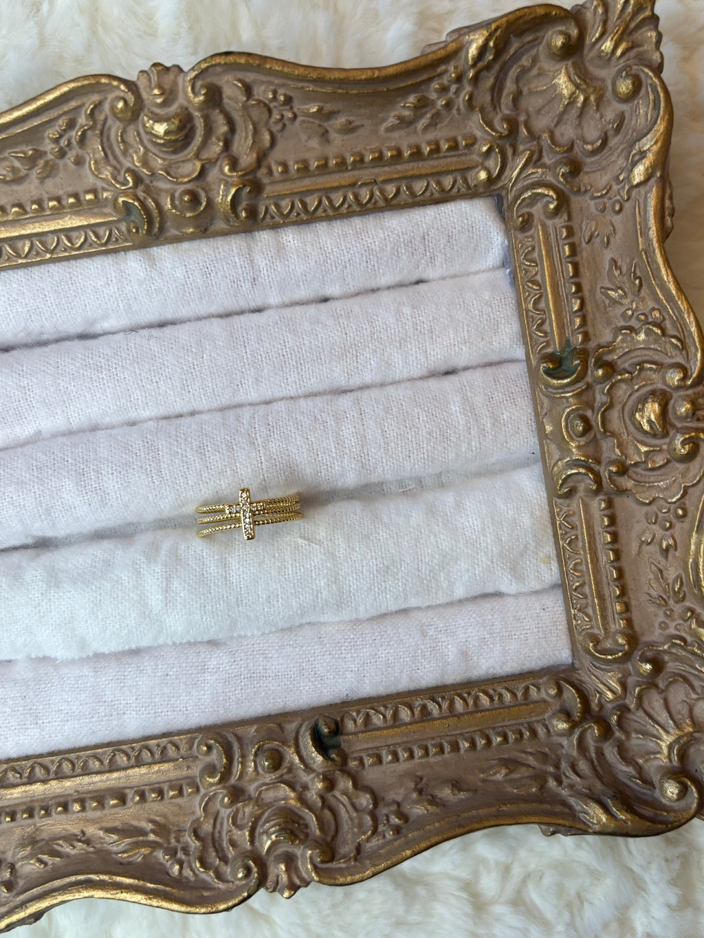 Cross Adjustable Ring