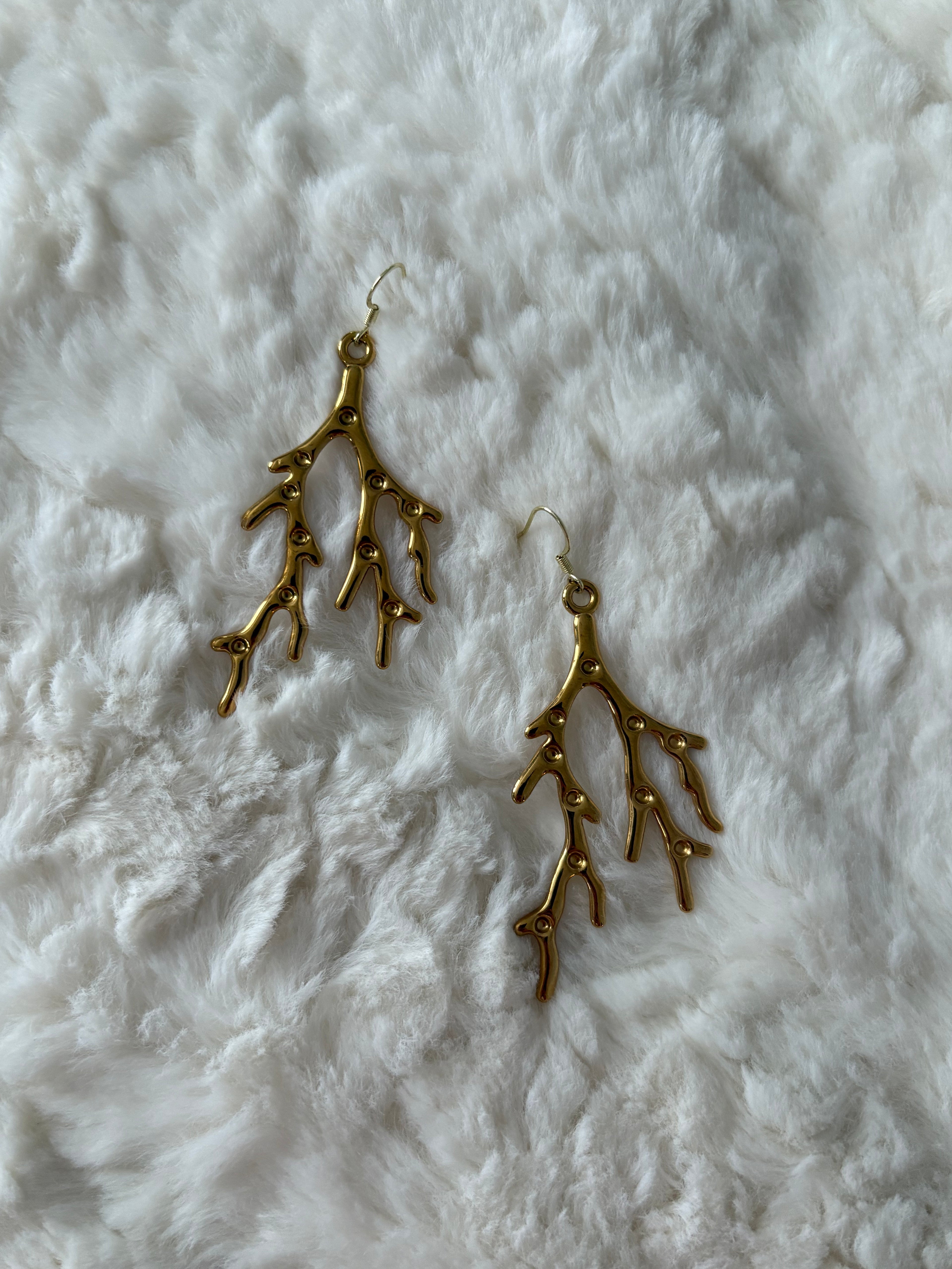 Coral Earrings